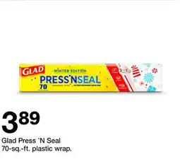 Target Glad Press 'N Seal 70-sq.-ft. plastic wrap offer