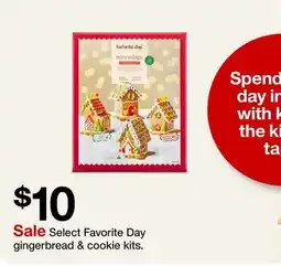 Target Select Favorite Day gingerbread & cookie kits offer