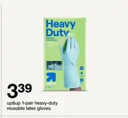 Target up & up 1-pair heavy-duty reusable latex gloves offer