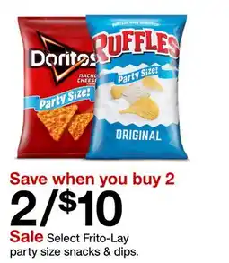 Target Select Frito-Lay party size snacks & dips offer
