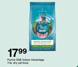 Target Purina ONE Indoor Advantage 7-lb. dry cat food offer