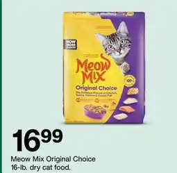 Target Meow Mix Original Choice 16-lb. dry cat food offer