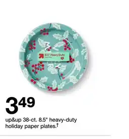Target up&up 38-ct. 8.5 heavy-duty paper plates† offer