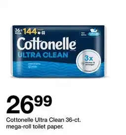 Target Cottonelle Ultra Clean 36-ct. mega-roll toilet paper offer