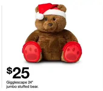 Target Gigglescape 24 jumbo stuffed bear offer