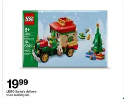Target LEGO Santa's delivery truck building set offer