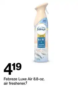 Target Febreze Luxe Air 8.8-oz. air freshener.† offer