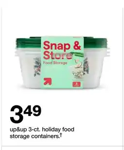 Target up&up 3-ct. holiday food storage containers† offer
