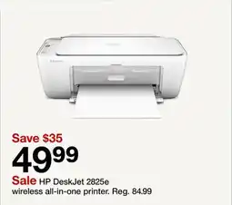 Target HP DeskJet 2825e wireless al-in-one printer offer
