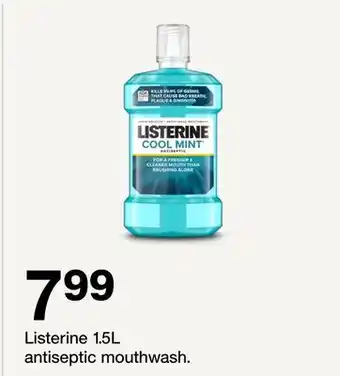 Target Listerine 1.5L antiseptic mouthwash offer