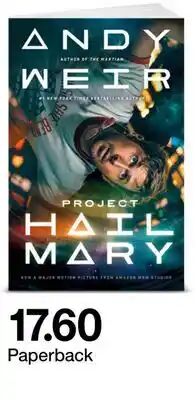 Target ANDY WEIR HAIL MARY Paperback offer