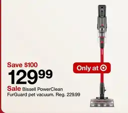 Target Bissell PowerClean FurGuard pet vacuum offer