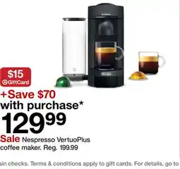 Target Nespresso Vertuo Pop+ coffee & espresso machine offer