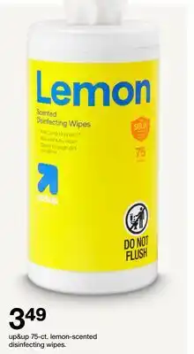 Target up & up 75 - ct. lemon - scented disinfecting wipes offer