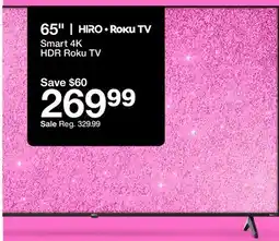 Target 65 HIRO Roku TV Smart 4K HDR offer
