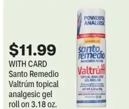 CVS Santo Remedio Valtrúm topical analgesic gel roll on offer