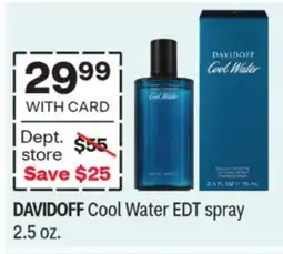 CVS DAVIDOFF Cool Water EDT spray offer