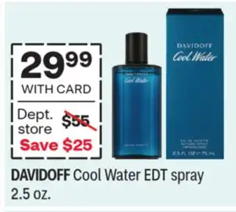 CVS DAVIDOFF Cool Water EDT spray offer