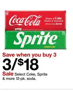 Target Select Coke, Sprite & more 12-pk. soda offer