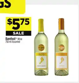 Dollar General Barefoot Wine offer