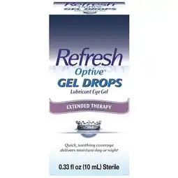 Walgreens Extended Therapy Gel Drops Lubricant Eye Gel offer