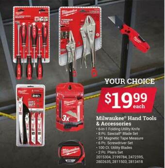 Ace Hardware Milwaukee Hand Tools & Accessories offer