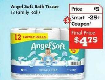 Family Dollar Angel Soft Bath Tissue offer