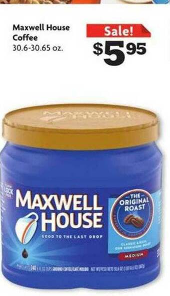 Family Dollar Maxwell House Coffee offer