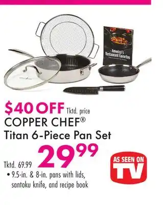 Boscov's COPPER CHEF Titan 6-Piece Pan Set offer
