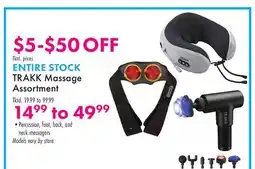 Boscov's ENTIRE STOCK TRAKK Massage Assortment offer