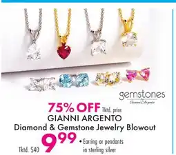 Boscov's GIANNI ARGENTO Diamond & Gemstone Jewelry Blowout offer