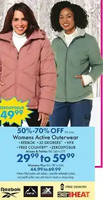Boscov's Womens Active Outerwear offer