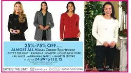 Boscov's ALMOST ALL Misses Career Sportswear offer