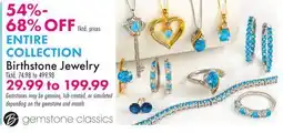 Boscov's Birthstone Jewelry offer