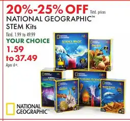 Boscov's NATIONAL GEOGRAPHIC STEM Kits offer