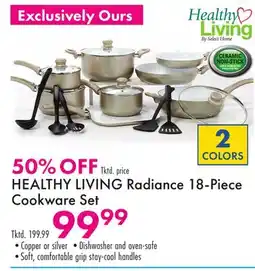 Boscov's HEALTHY LIVING Radiance 18-Piece Cookware Set offer