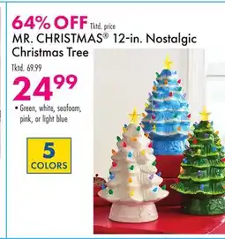 Boscov's MR. CHRISTMAS 12 in. Nostalgic Christmas Tree offer