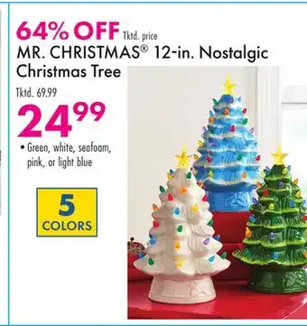 Boscov's MR. CHRISTMAS 12 in. Nostalgic Christmas Tree offer