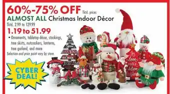 Boscov's ALMOST ALL Christmas Indoor Décor offer