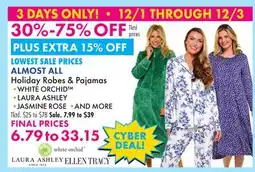 Boscov's Holiday Robes & Pajamas offer
