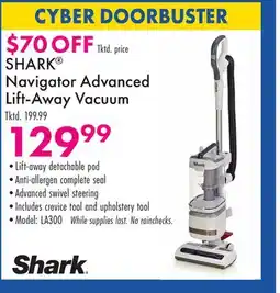 Boscov's SHARK Navigator Advanced Lift-Away Vacuum offer