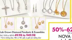 Boscov's Lab Grown Diamond Pendants & Ensembles offer