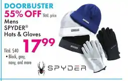 Boscov's Mens SPYDER Hats & Gloves offer