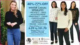 Boscov's WINTER CASUAL SEPARATES offer
