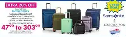 Boscov's Luggage Department offer