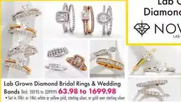 Boscov's Lab Grown Diamond Bridal Rings & Wedding Bands offer