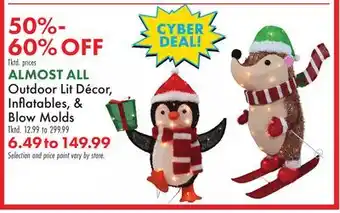 Boscov's ALMOST ALL Outdoor Lit Décor, Inflatables, & Blow Molds offer