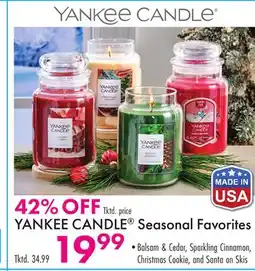 Boscov's YANKEE CANDLE Seasonal Favorites offer