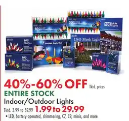 Boscov's Indoor/Outdoor Lights offer