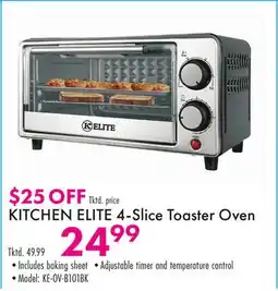 Boscov's KITCHEN ELITE 4-Slice Toaster Oven offer